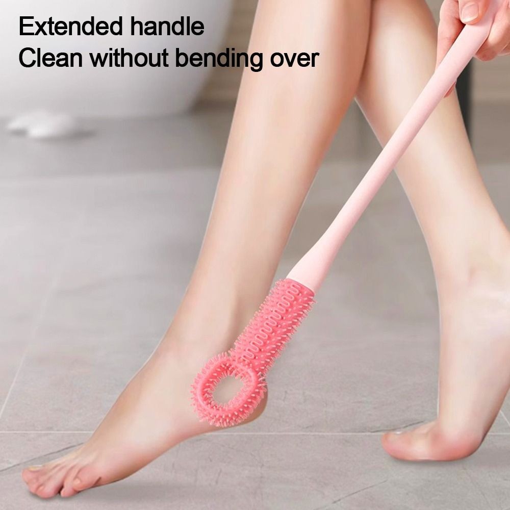 Foot Scrubber Shower Foot Wash Brush Toe Gap Cleaner  Feet Care Tool