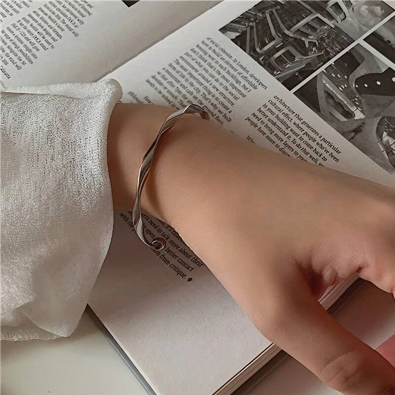 Bangle Bowknot Bell Bracelet Jewellery Korean Wrist Chain Women Silver Pack AU