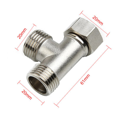 T-adapter 3 Ways Valve For Diverter Toilet Bidet Bath Sprayer Shower Head Parts