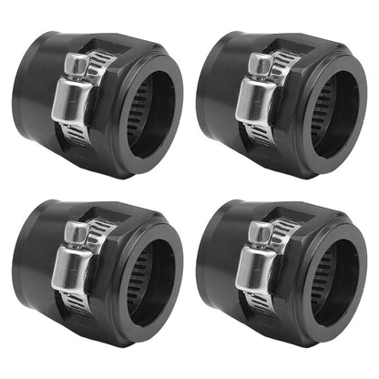 4pcs Hex Hose Finisher Clamp Fuel Line End Trimmer Fitting AN4/AN6/AN8/AN10/AN12