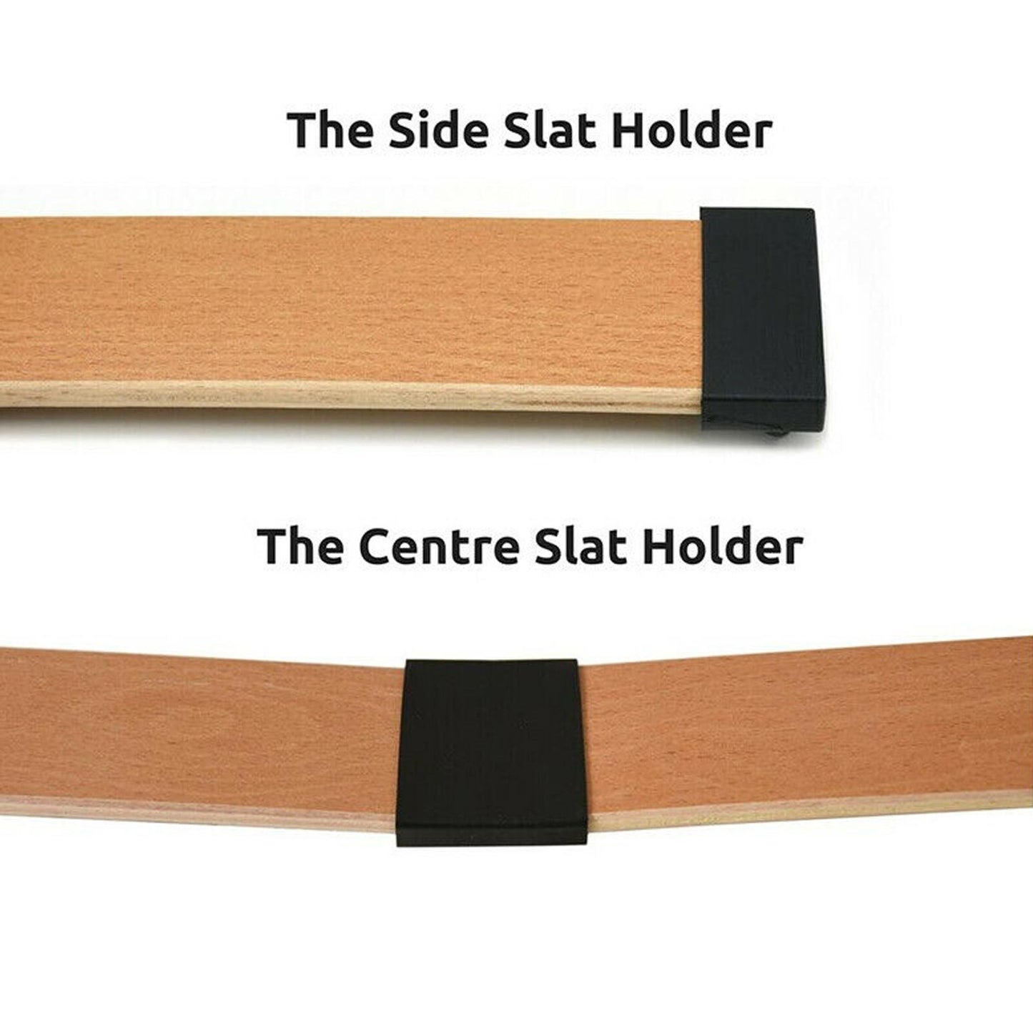Black Plastic Replacement Bed Slat End Caps Holder for Wooden Slats Bed Base NEW