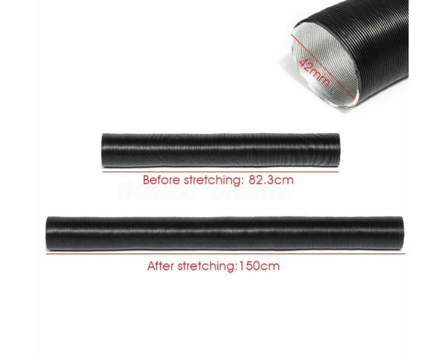 25 - 75mm Duct Pipe Ducting For Air Diesel Parking Heater Ducting Conditioner
