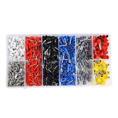 1200PCS Wire Crimp Connector Cable Cord Pin End Bootlace Ferrule Terminal Kits