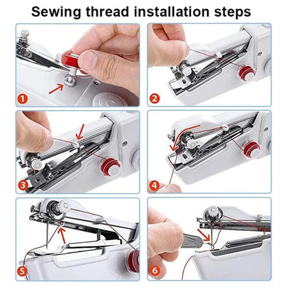Mini Electric Hand Sewing Machine Portable Sewing Quick Sewing Tool Home DIY