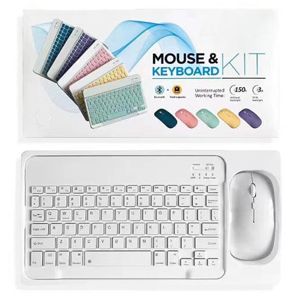 Wireless Bluetooth Keyboard Mouse Compatible with iPad Tablet Laptop Smart Phone Replacement
