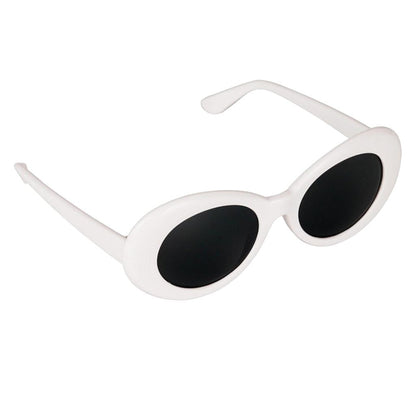 Unisex Clout Goggles Sunglasses Rapper Kurt Cobain Oval Shades Grunge Glasses