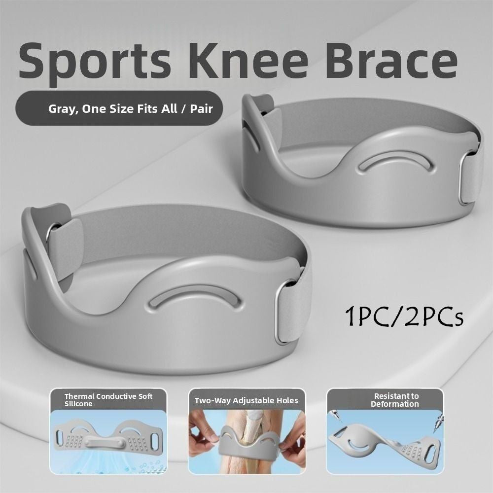 Silicone Patella Tendon Knee Straps Knee Support Knee Sports Support Band  Gym