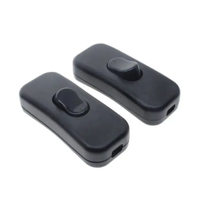 INLINE ON / OFF BLACK ROCKER SWITCH LAMP SPOT LIGHT INLINE CARAVAN