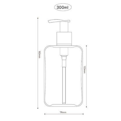 200/300ML Empty Pump Dispenser Bottles Lotion Shampoo Soap Dispenser Bathroom