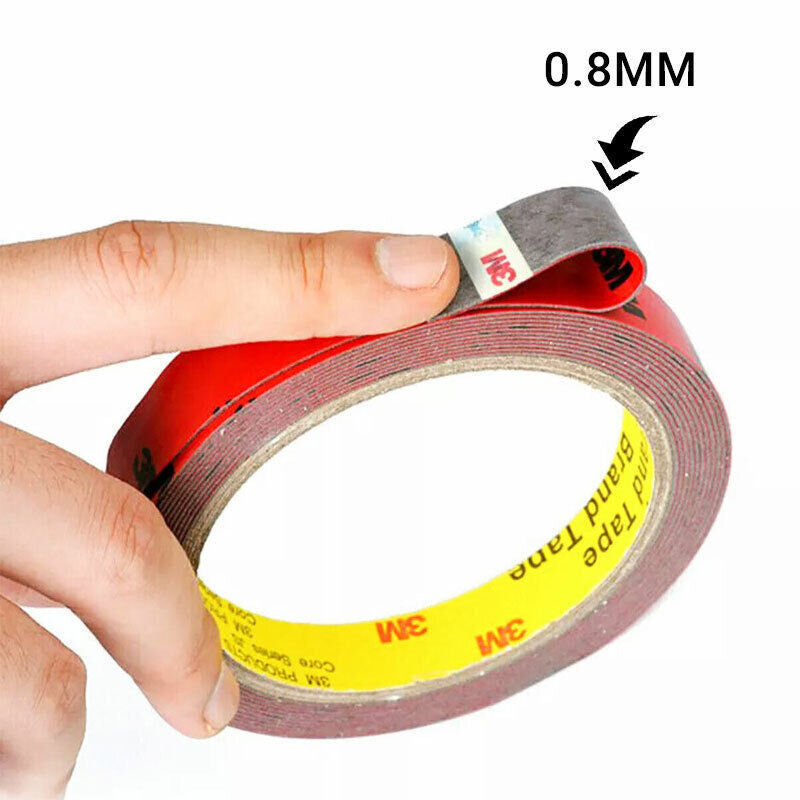 3M Strong Permanent Double Sided Super Sticky Tape Roll for Crafts and Vehicles