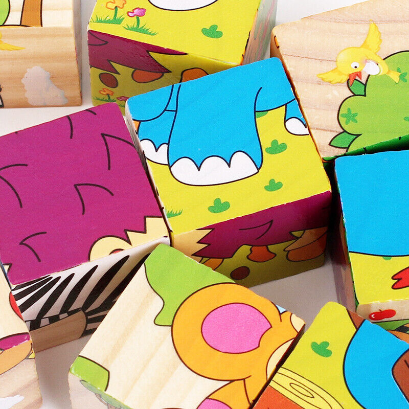 Toddler Puzzles Child 6 Animal Shape Wooden Toys Baby for 1 2 3 Year Old AU