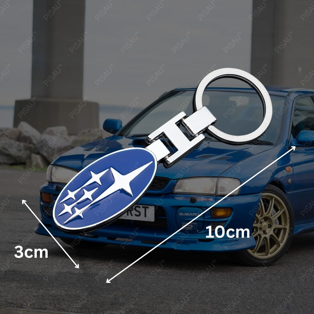Subaru Car Keyring Key Chain Impreza WRX Forester BRZ Blue OZ Stock