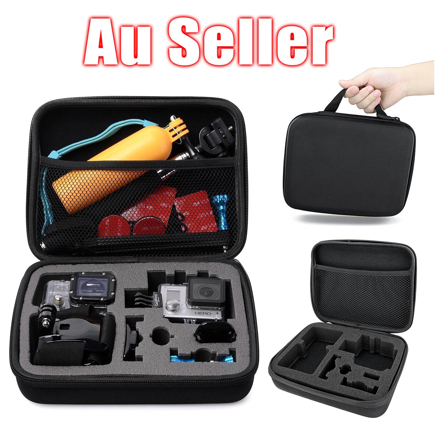 Medium Travel Storage Carry Hard Bag Case Compatible with GoPro HERO 11 10 9 8 7 6 5 Camera