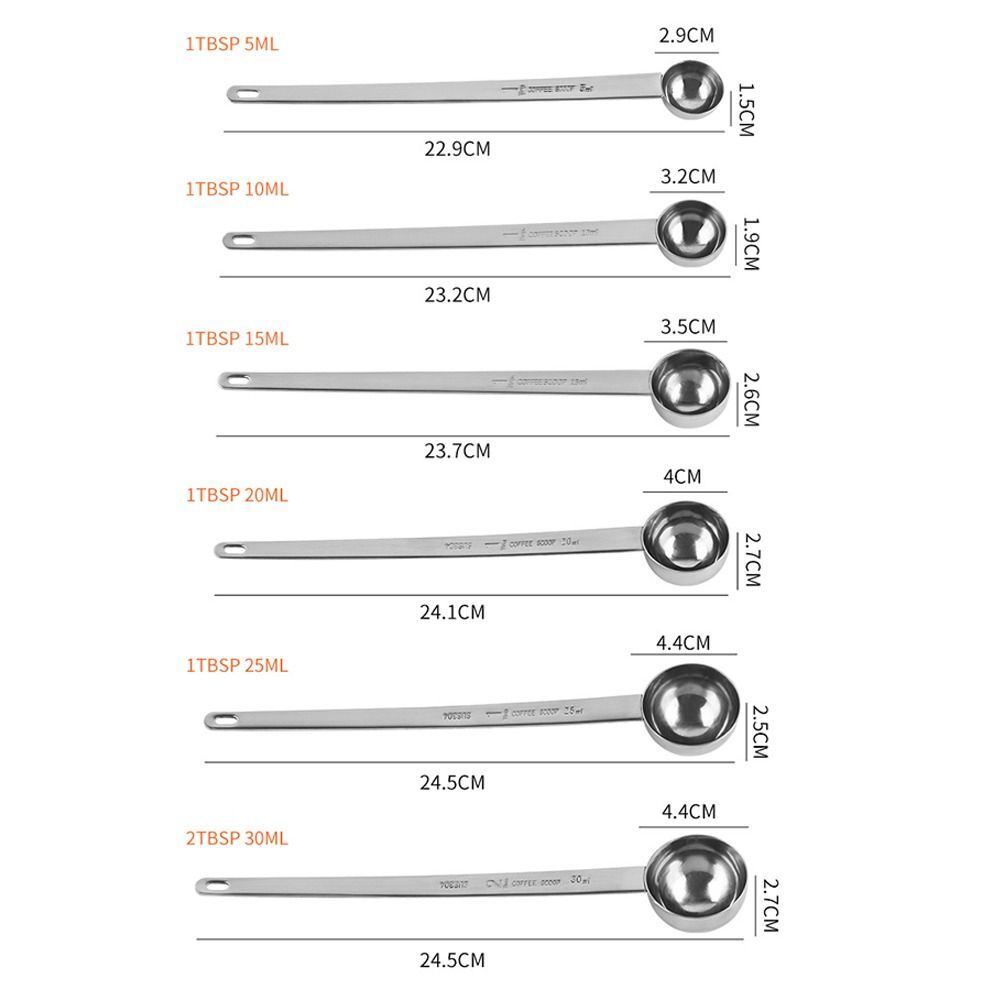 Stainless Steel Coffee Scoop Long Handle Coffee Measuring Spoon  Blending