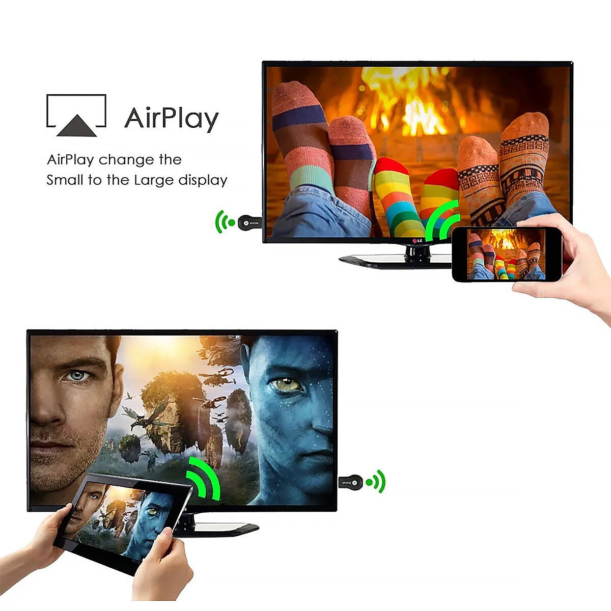 1080P Wireless Wifi Screen Cast Anycast M2 Mobile Phone Mirror for Apple Android