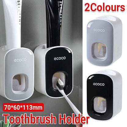 Wall Mount Auto Free Toothpaste Dispenser Automatic Toothpaste Holder Squeezer
