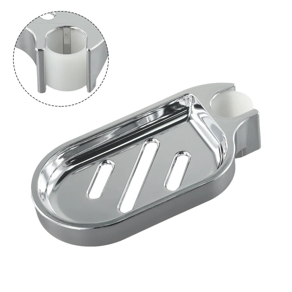 1-3X Adjustable Rail Slide Bathroom Bath Shower Soap Dishes Holder For 25mm Hole