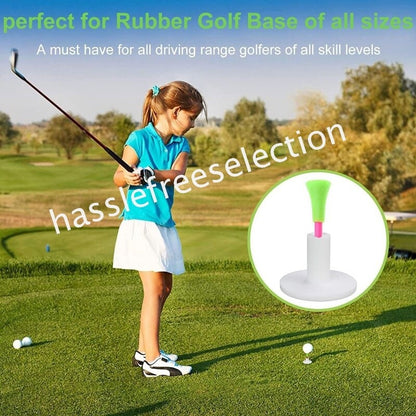 50-500 Pack 83mm Golf Tees Plastic With Rubber Multi Color Cushion Top Quality – Compatible with Golf