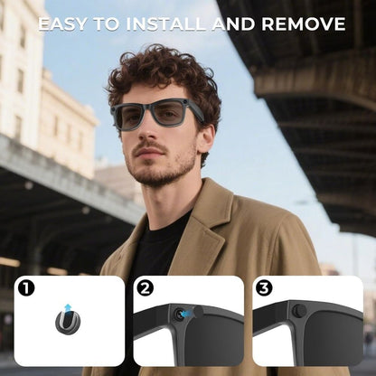 Non-Slip LED Light Blocking Stickers for Ray Ban Meta Wayfarer/Skyler/Headline