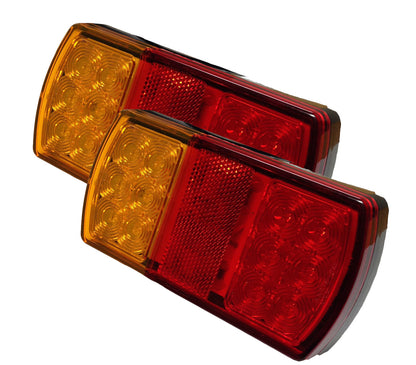 2 x 12 LED Trailer Lights Tail Stop Indicator Lamp Truck Trailer 12V