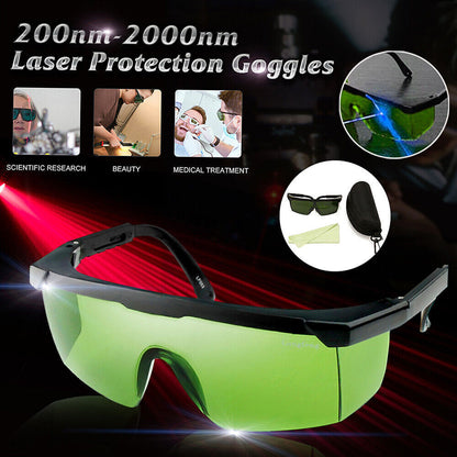 Laser Protection Goggles Protective Safety Glasses IPL-2 OD+4D 200nm-2000nm New
