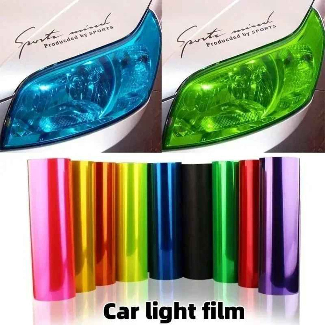 200cm Yellow/Amber Headlight Tint Fog Lights Tail light Vinyl Film Stretchable