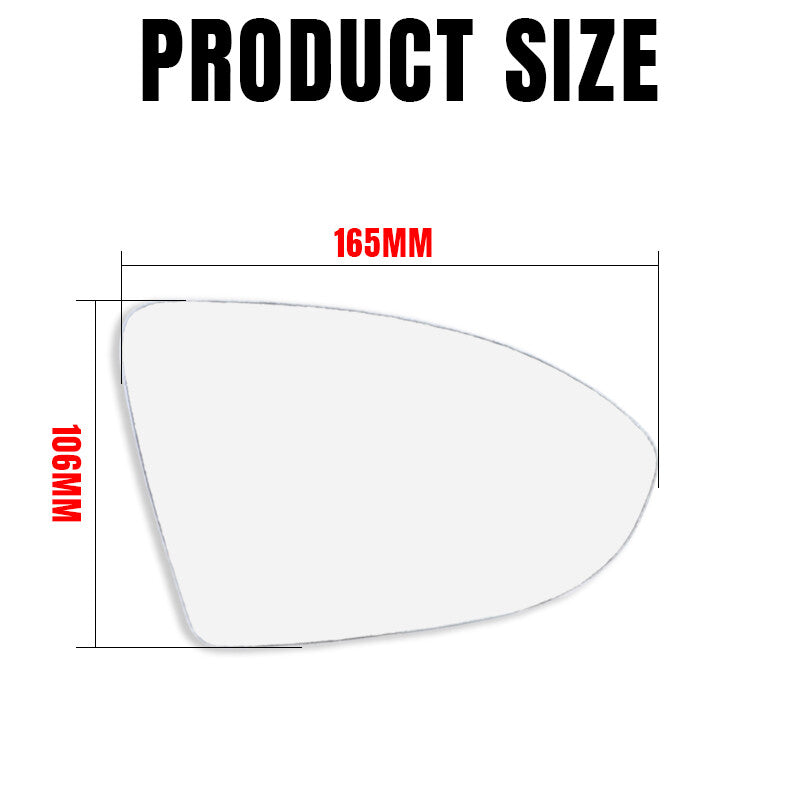 Driver Side Right Mirror Glass for VW GOLF MK7 MK7.5 2013-2018 Heated Back Base