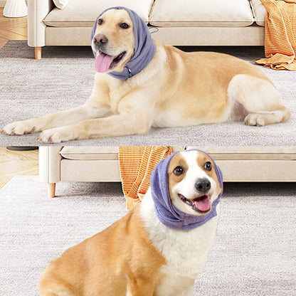 Pet Dog Cat Grooming Ear Cover Noise Reducing Calming Earmuffs Winter Hood Warm