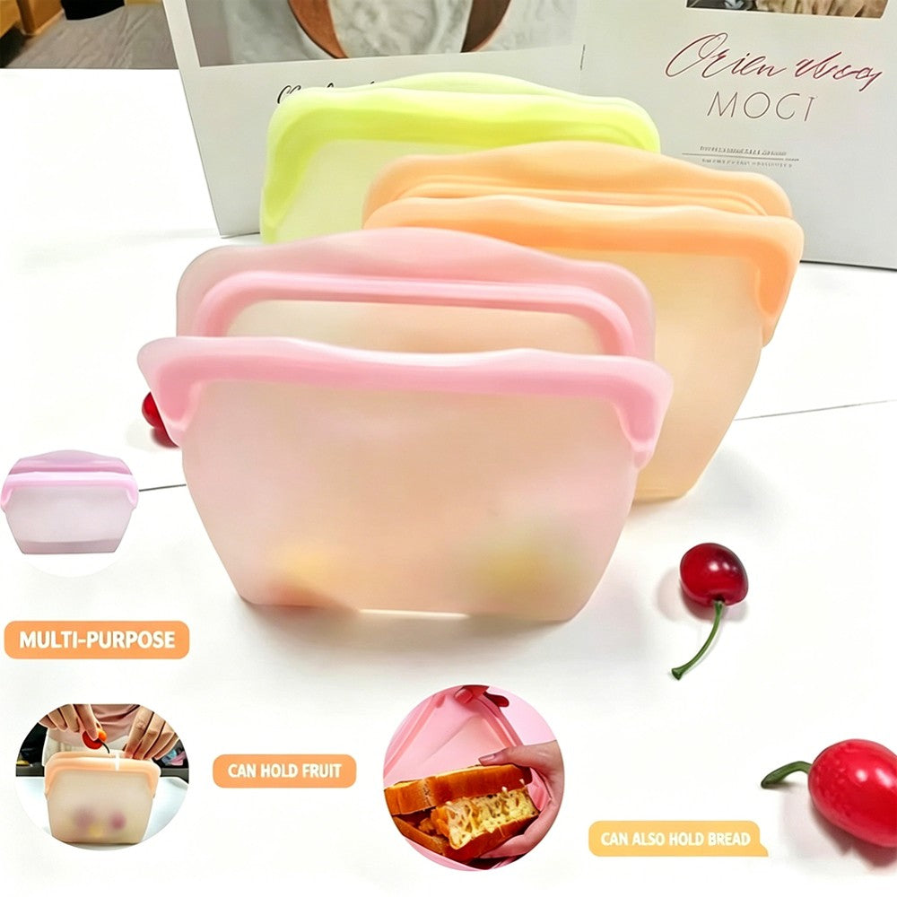 Everbag Silicone Storage, Reusable Silicone Storage Bags, Upright Freezer Bags