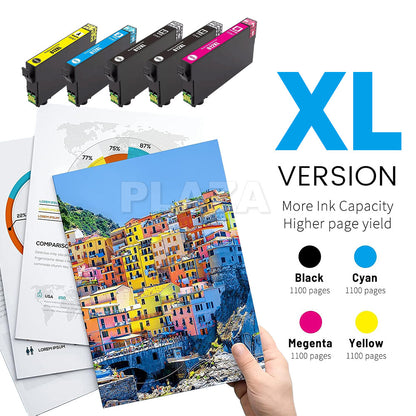 812XL 812 XL Compatible Ink Cartridges For EPSON WF3820 WF3825 WF4830 WF4835