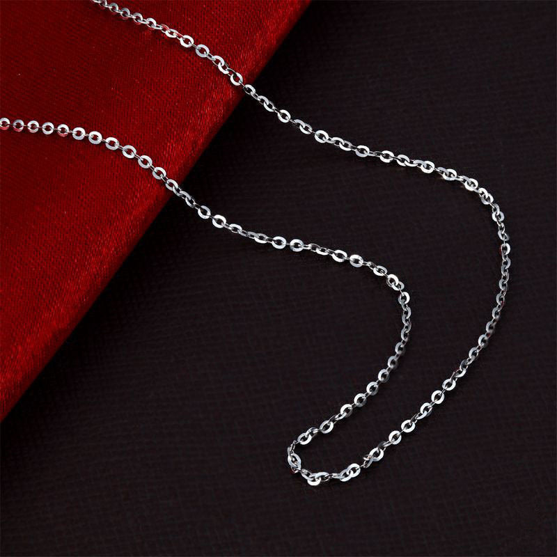 GENUINE 925 Sterling Silver Solid 1MM Link Chain Necklace for Pendant Stunning