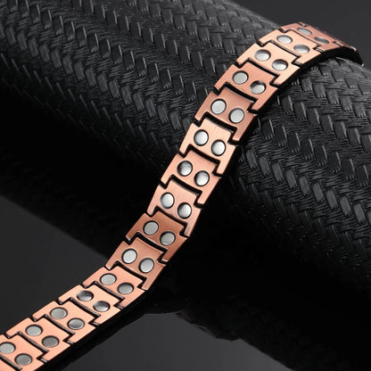 Pure Copper Neodymium Magnetic Therapy Bracelet Double Strong Men Women Healing