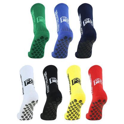 Sports Socks Anti-Slip Skid Hospital Soccer Basketball Football Grip Dots Train