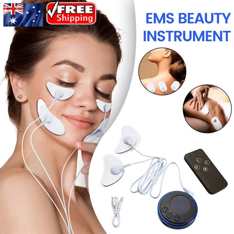 EMS Facial Body Muscle Stimulator Electrode Face Cheek Slim Beauty Massager New
