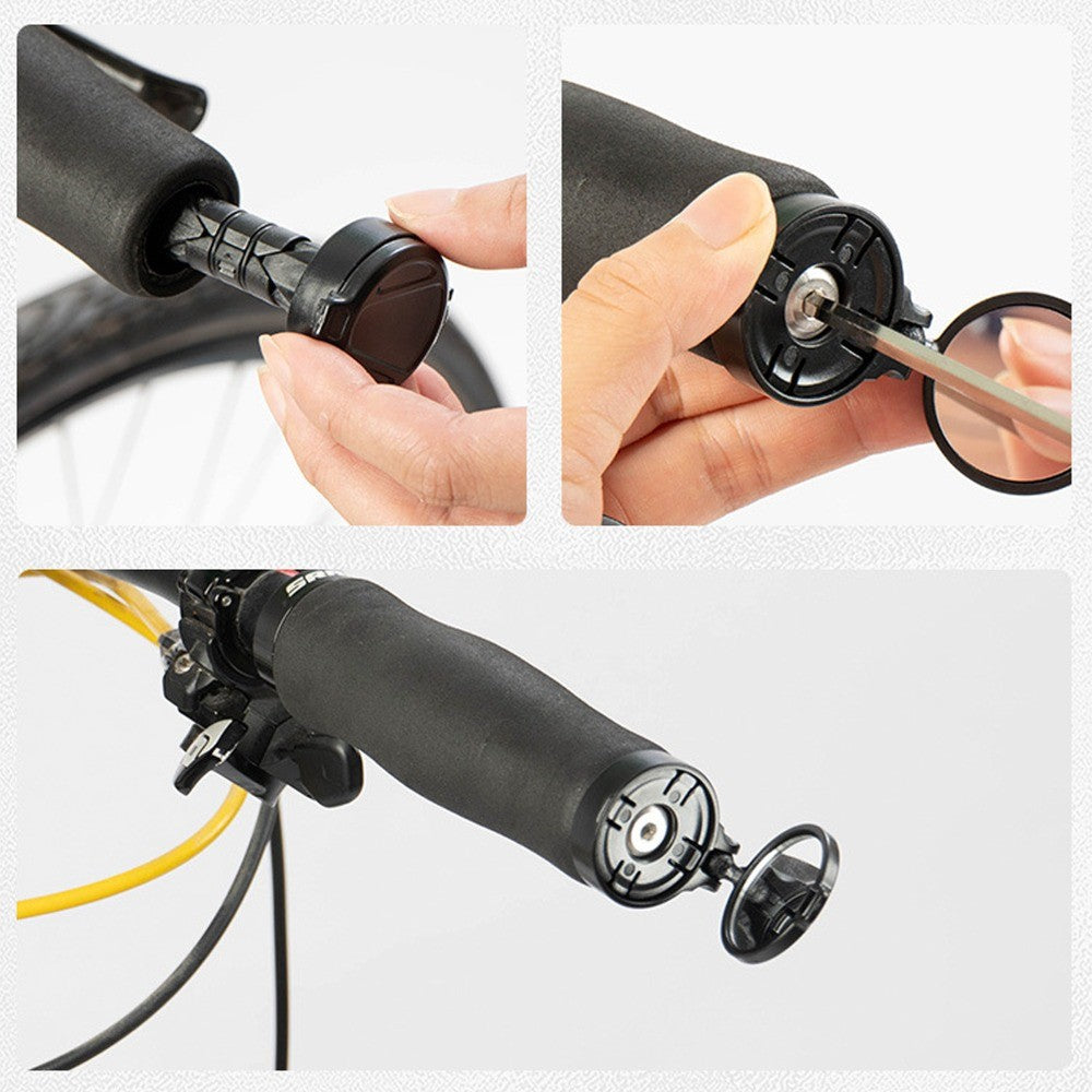 HD Bike Bar End Rear View Mirror  for Road Bicycles and Mountain Bikes Handle
