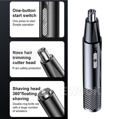 Remover Nose Ear Clipper Hair Trimmer Eyebrow Electric Men Rechargeable Shaver
