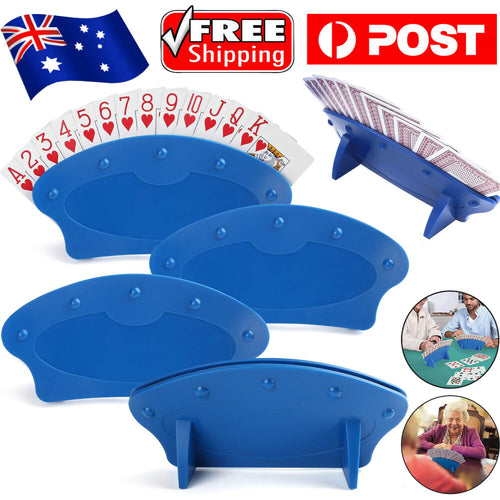 2/4PC For Children Arthritis Hands-Free Fan Shape Rack Poker Holder Playing Card