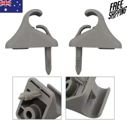2x Sun Visor Clip Left/Right Side Grey For Hyundai Getz 2002-2011 852351C300QS