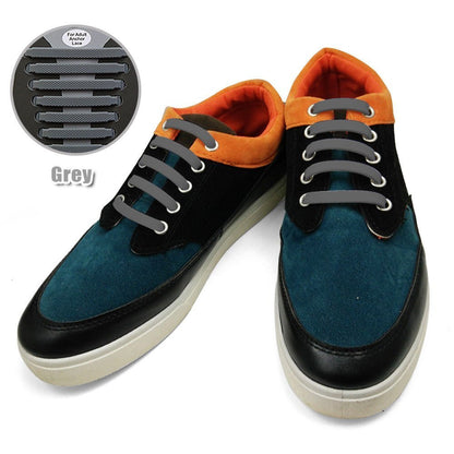 No Tie Shoelaces Elastic Shoe Laces Silicone Rubber For Kids Adults Sneakers