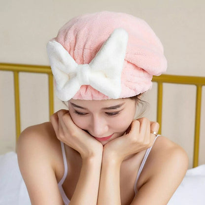 Super Absorbent Hair Towel Wrap For Wet Hair, Microfiber Cap Hair Drying Turban