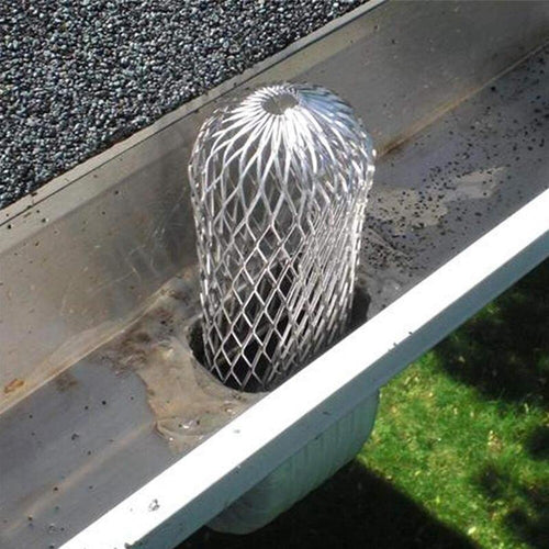1/4PCS Roof Gutter Guard Filters Downpipe Stops Leaf Drains Filter Strainer New/