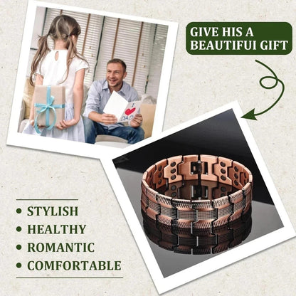 3X Strength Ultra Magnetic Bracelet for Men Pure Copper Bracelet AUS