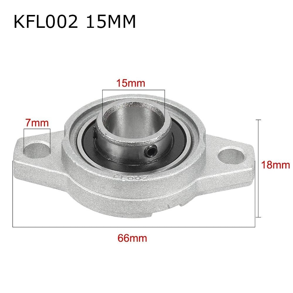 15mm ZINC Alloy KFL08 KFL10 KFL12 KFL15 Thrust Bearing Pillow Block Bearing