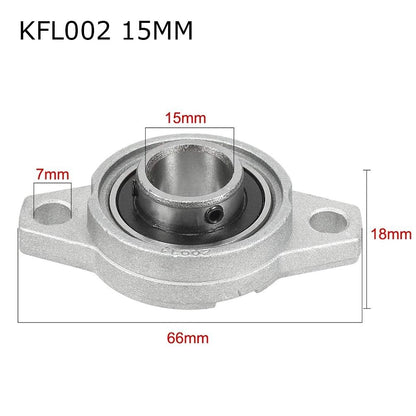 15mm ZINC Alloy KFL08 KFL10 KFL12 KFL15 Thrust Bearing Pillow Block Bearing