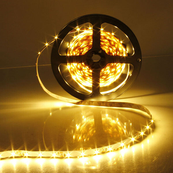 12V WARM White 5M 3528 SMD 300 Leds LED Strips Strip Light