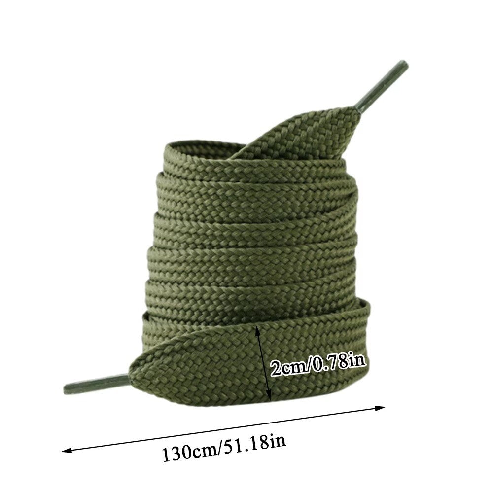 Flat Shoes Extra Wide Shoelaces 2CM shoestring Shoe Laces  Shoes Accessories