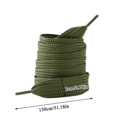 Flat Shoes Extra Wide Shoelaces 2CM shoestring Shoe Laces  Shoes Accessories