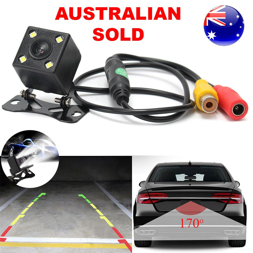 HD Car Rear View Camera Night Vision Wide Angle Reverse Parking Camera 12V IP67