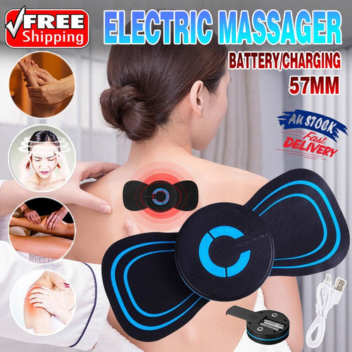 Pulse Tens Unit EMS Massager Back Full Body Muscle Stimulator Pain Relief Device