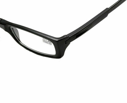 Folding Magnetic Reading Glasses Snap Click Front Neck Hanging Spectacles 8Color